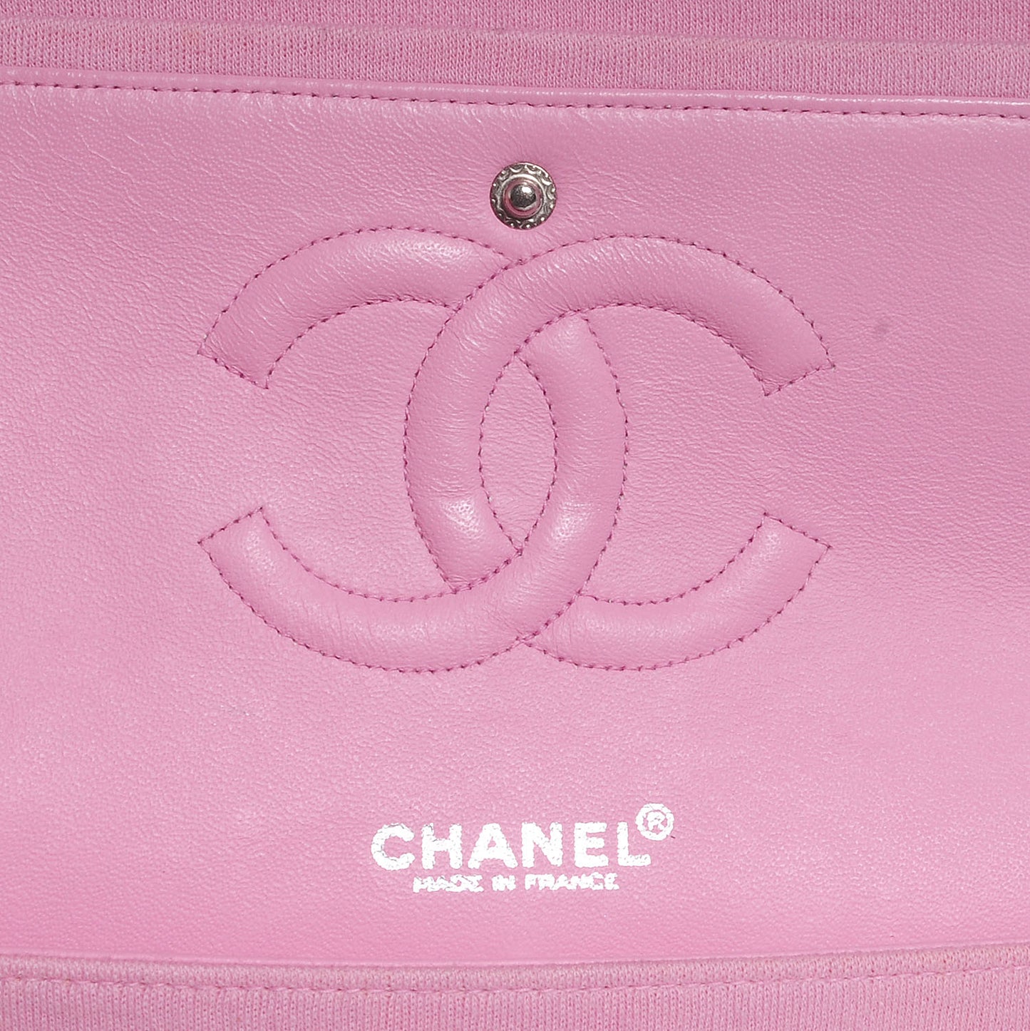 Jersey Quilted Medium Double Flap Pink
