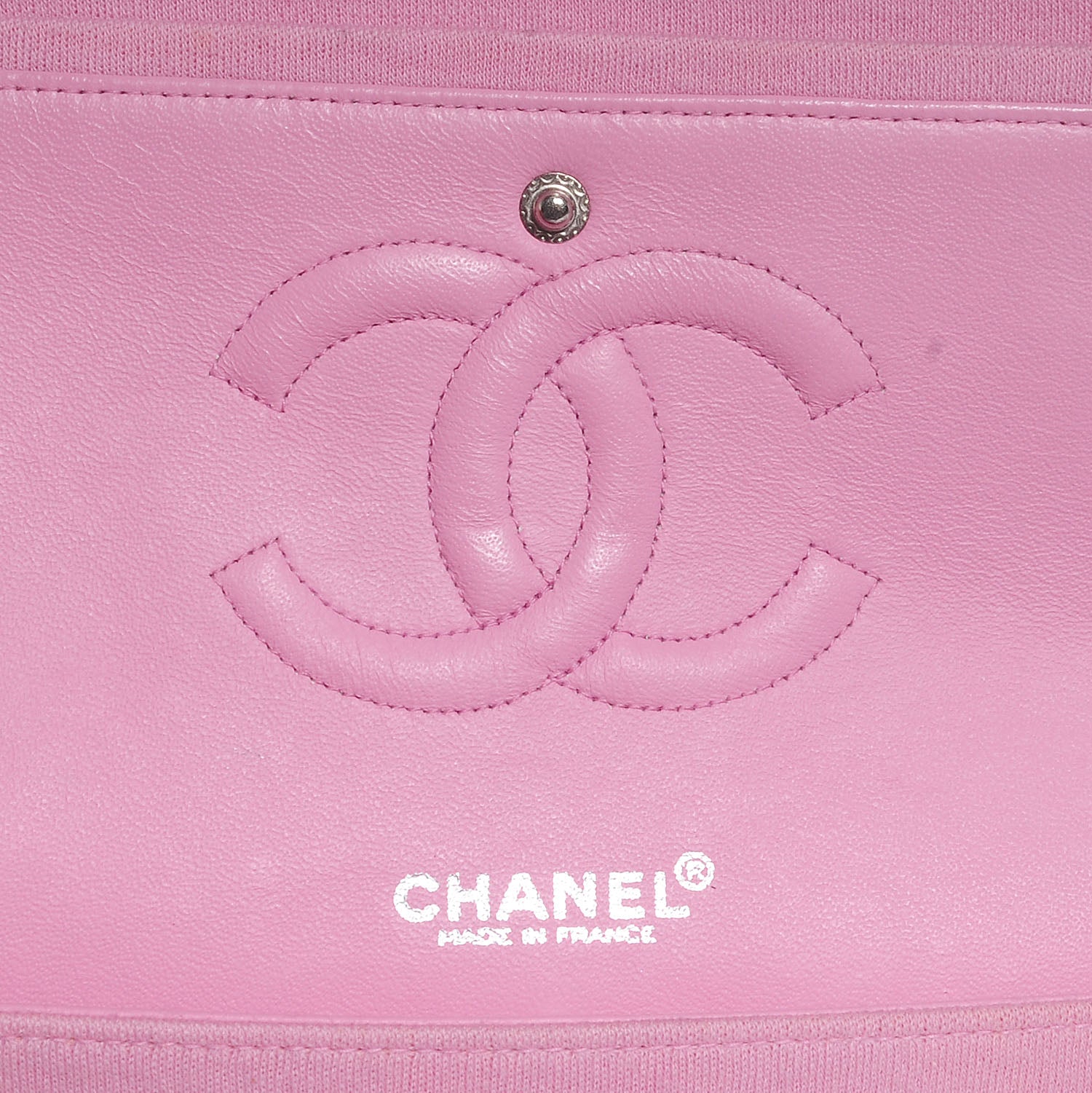 Chanel Jersey Quilted Medium Double Flap Pink 5 of 8