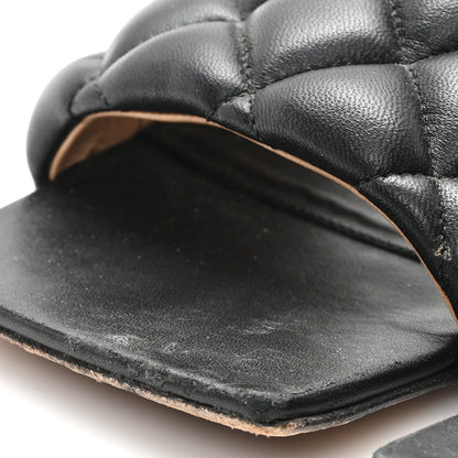 Bottega Veneta Nappa Matelasse Padded Flat Sandals 37.5 Black 9 of 9