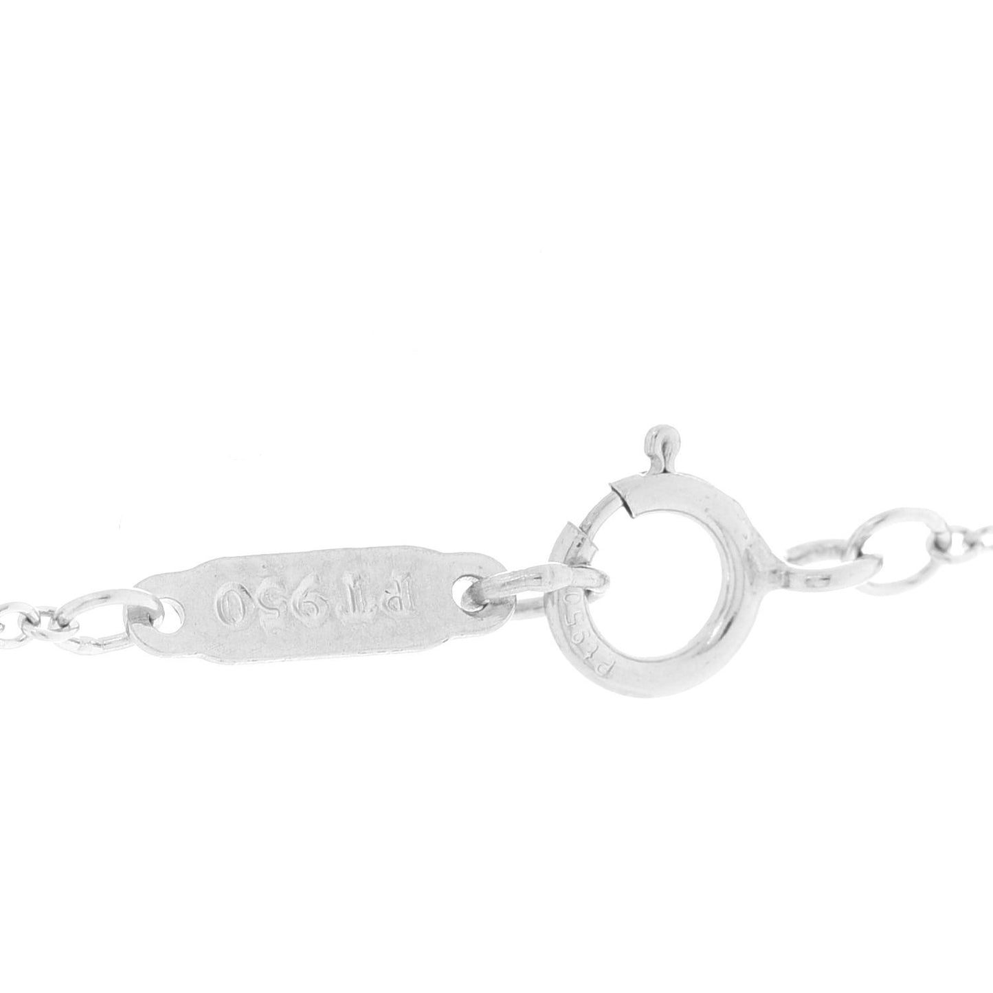 Platinum Diamond Grace Key Pendant Necklace