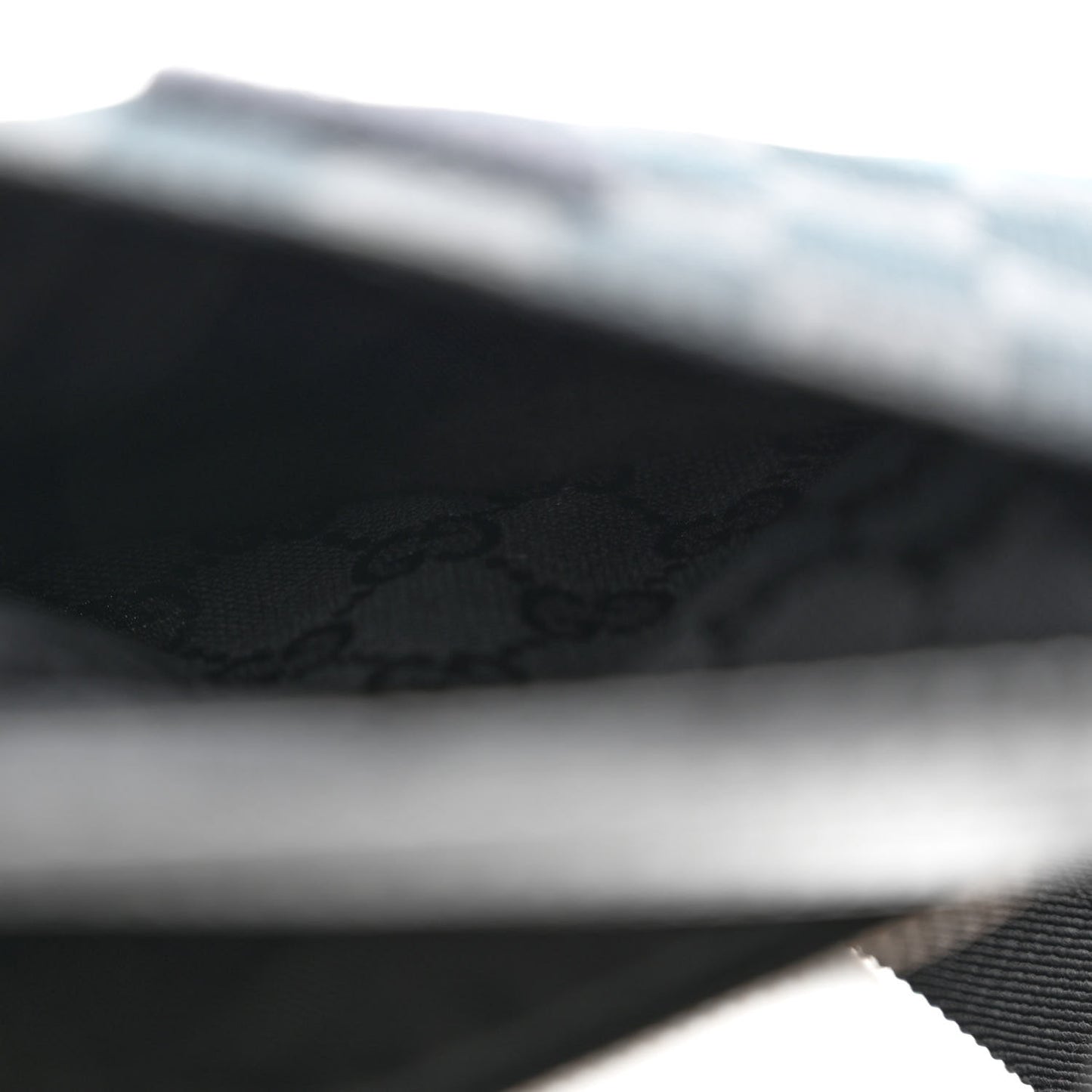 GG Monogram Web Double Pocket Belt Bag Black