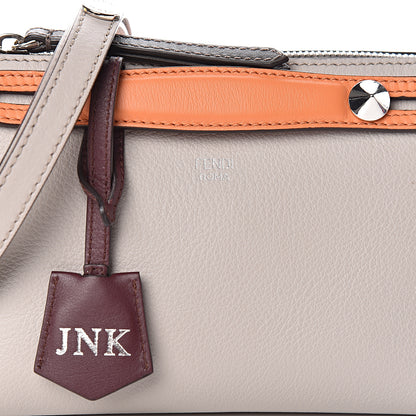 Fendi Vitello Dolce 4 Color Mini By The Way Boston Bag Grigio Polvere Arancio Multicolor 8 of 13