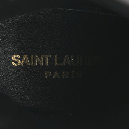 Saint Laurent Glazed Calfskin Opyum Ankle Boots 37 Black 18 of 22