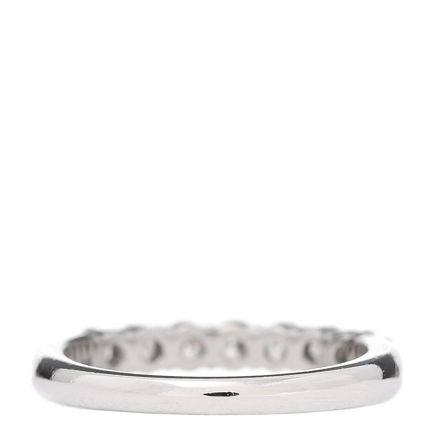 Tiffany Platinum Diamond 3mm Half Circle Embrace Band Ring 52 6 3 of 6