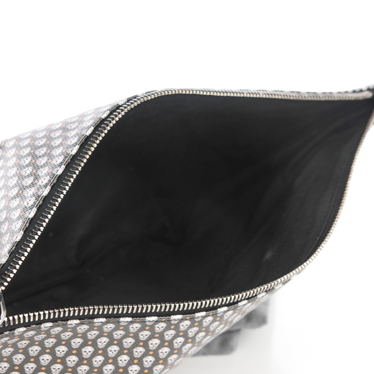 Alexander McQueen Coated Canvas Mini Skull Zipped Pouch Black 5 of 7