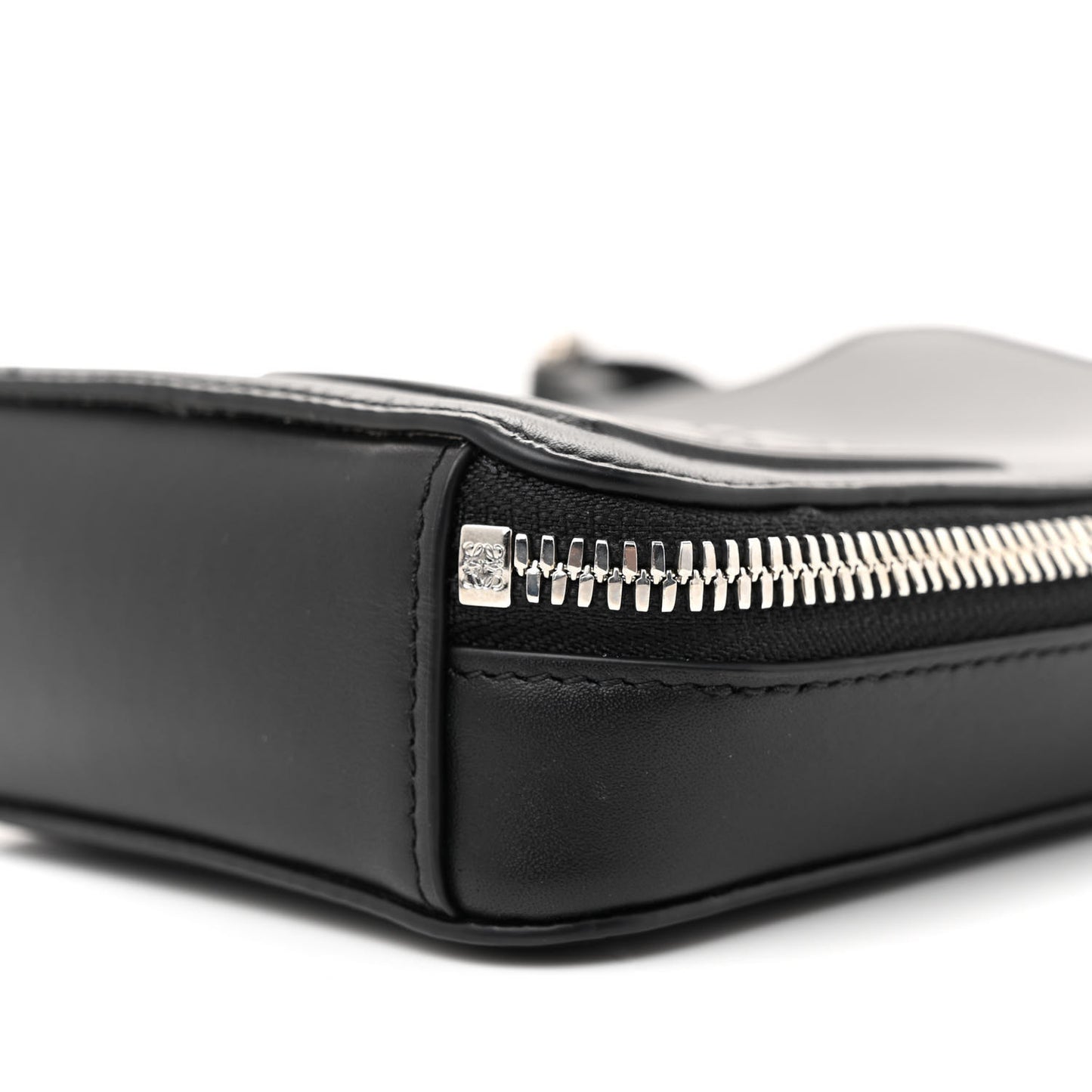 Smooth Calfskin Vertical Pocket Crossbody Black