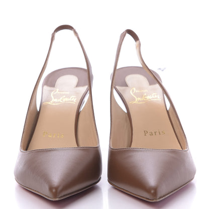 Christian Louboutin Nappa Clare Sling 80 Pumps 37 Cuoio 2 of 9