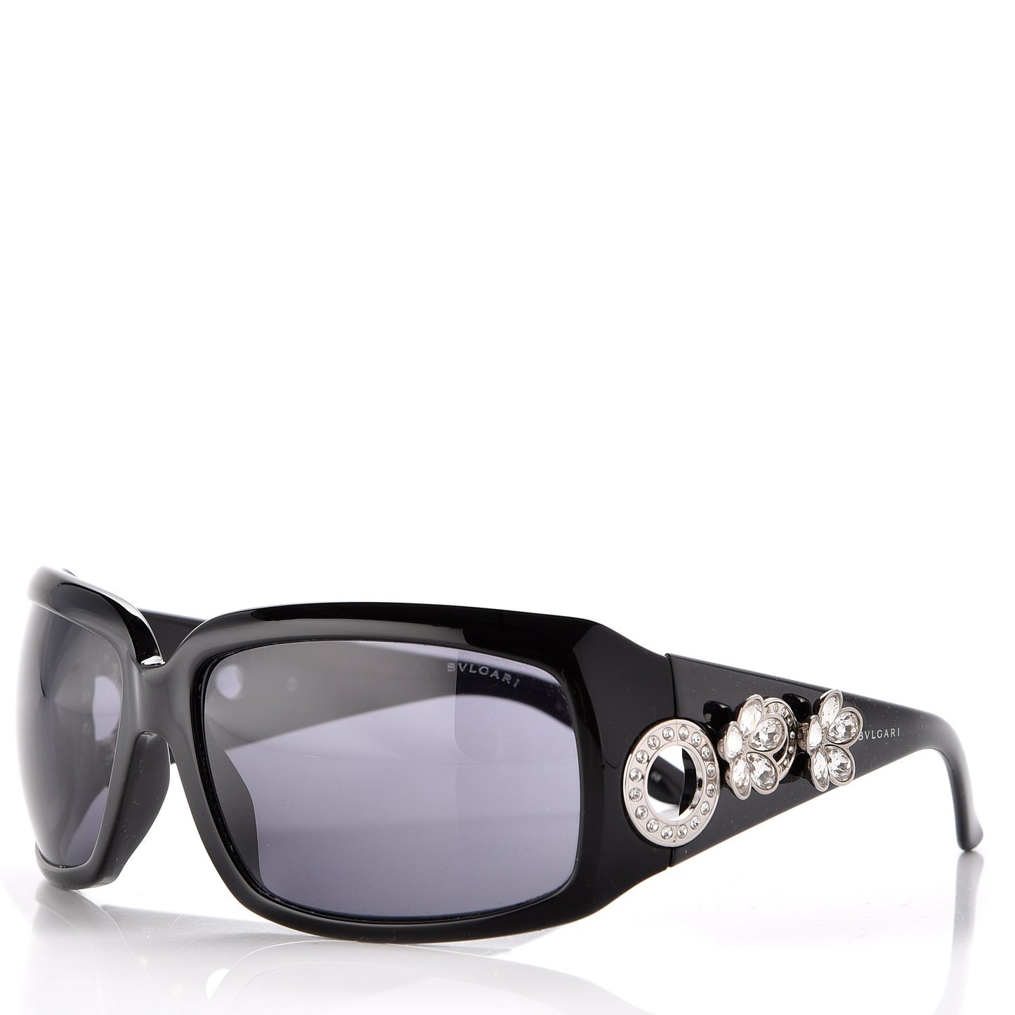 Flower Crystal 857-B Sunglasses Black