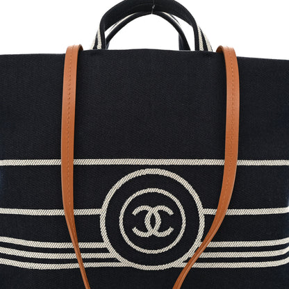 Chanel Denim Large Shopping Tote Blue 9 of 11