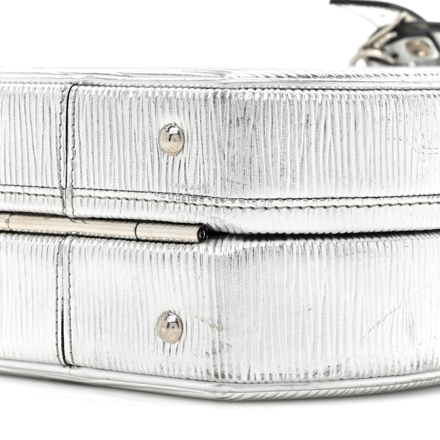 Louis Vuitton Metallic Epi Petite Boite Chapeau Silver 8 of 13