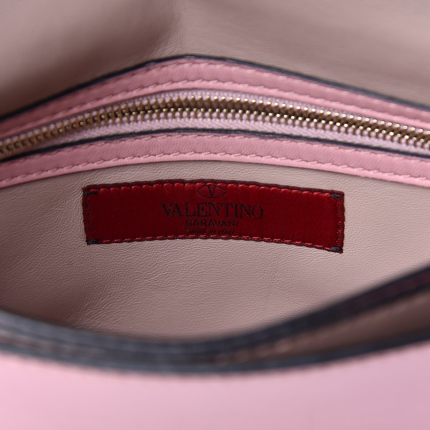Valentino Garavani Nappa Rockstud Wristlet Clutch Geranio 6 of 10