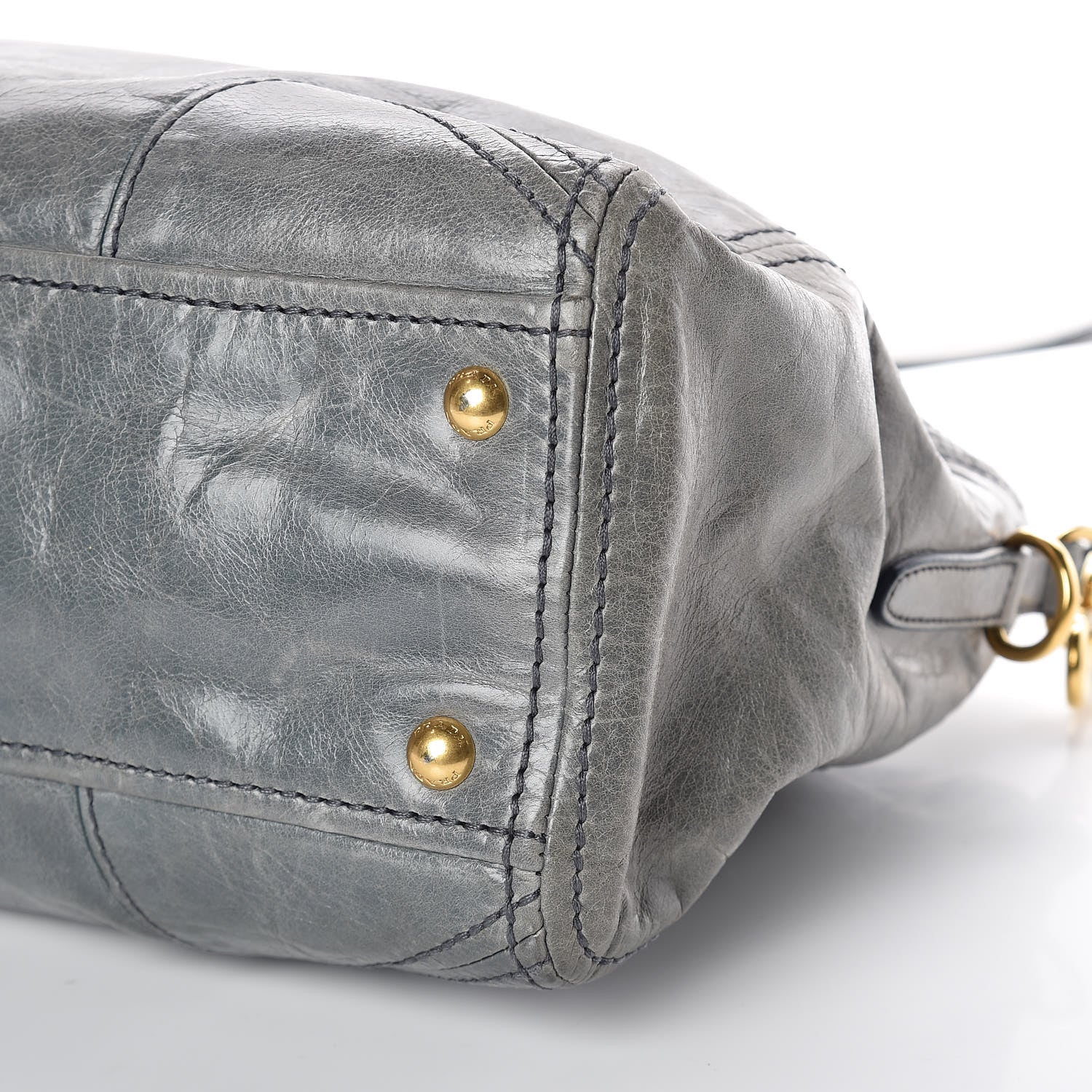 Prada Vitello Shine Shopping Satchel Avio 13 of 14
