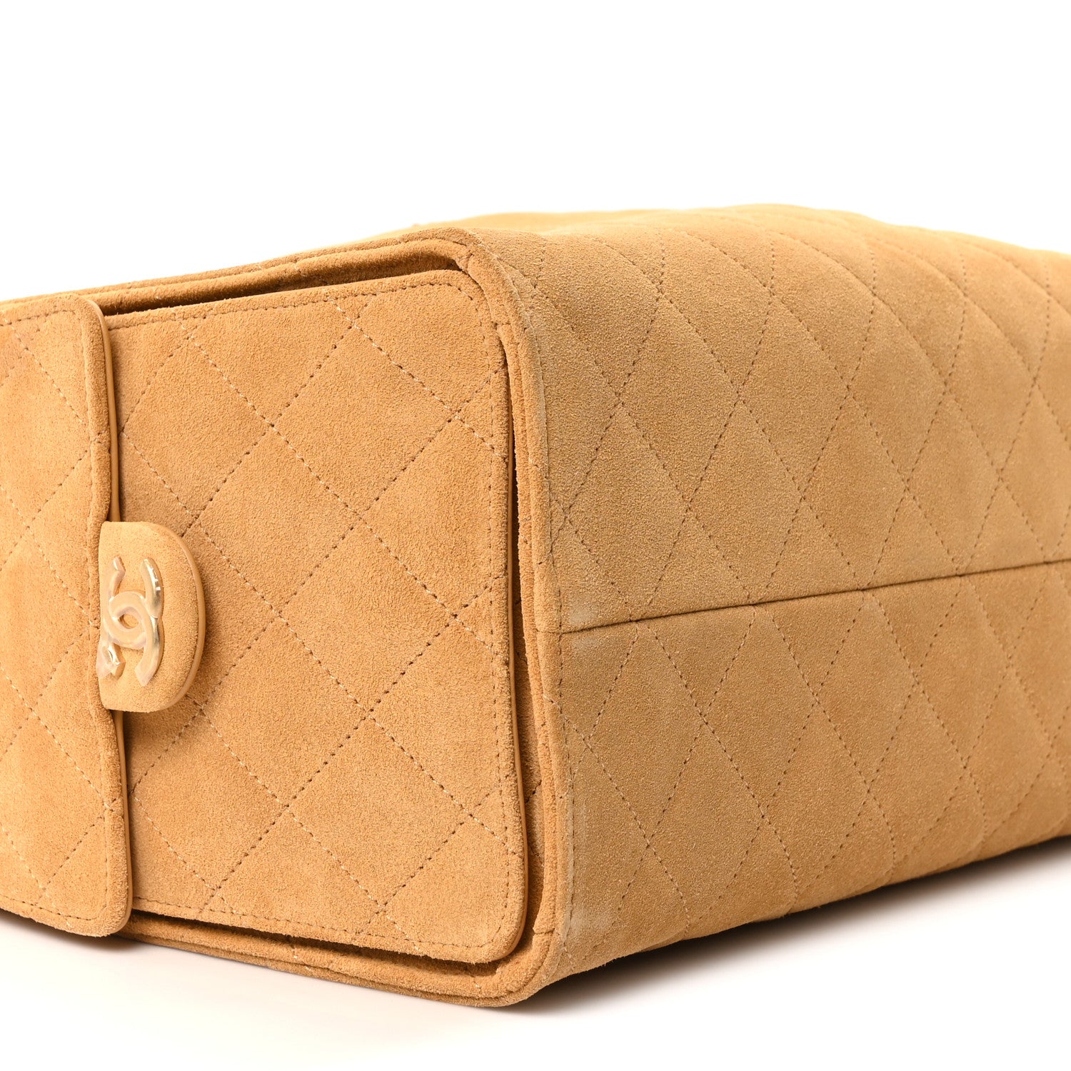 Chanel Suede Quilted Medium Chanel 25 Handbag Beige 19 of 23