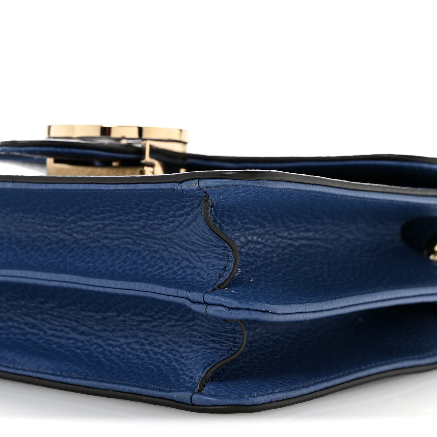 Dollar Calfskin Small Interlocking G Shoulder Bag Caspian