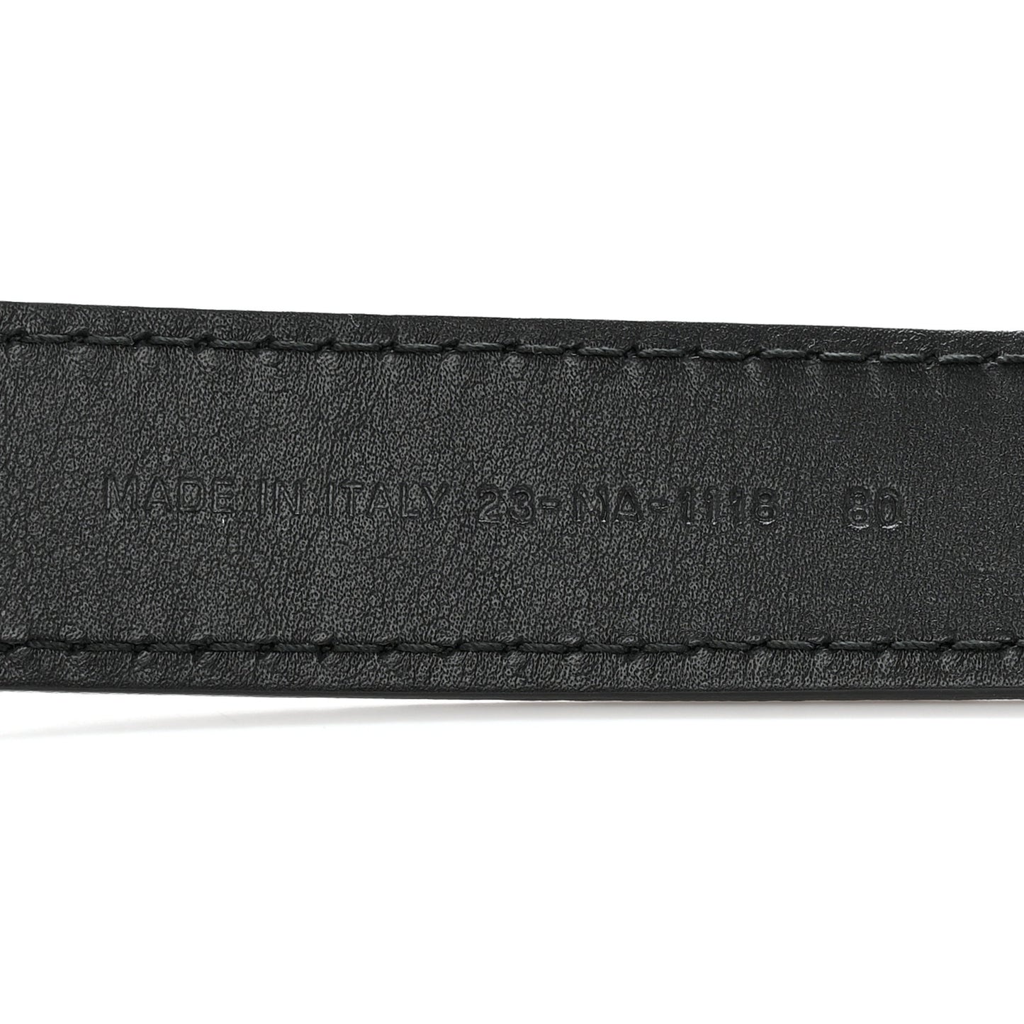 Calfskin D Fence Belt 75 30 Black