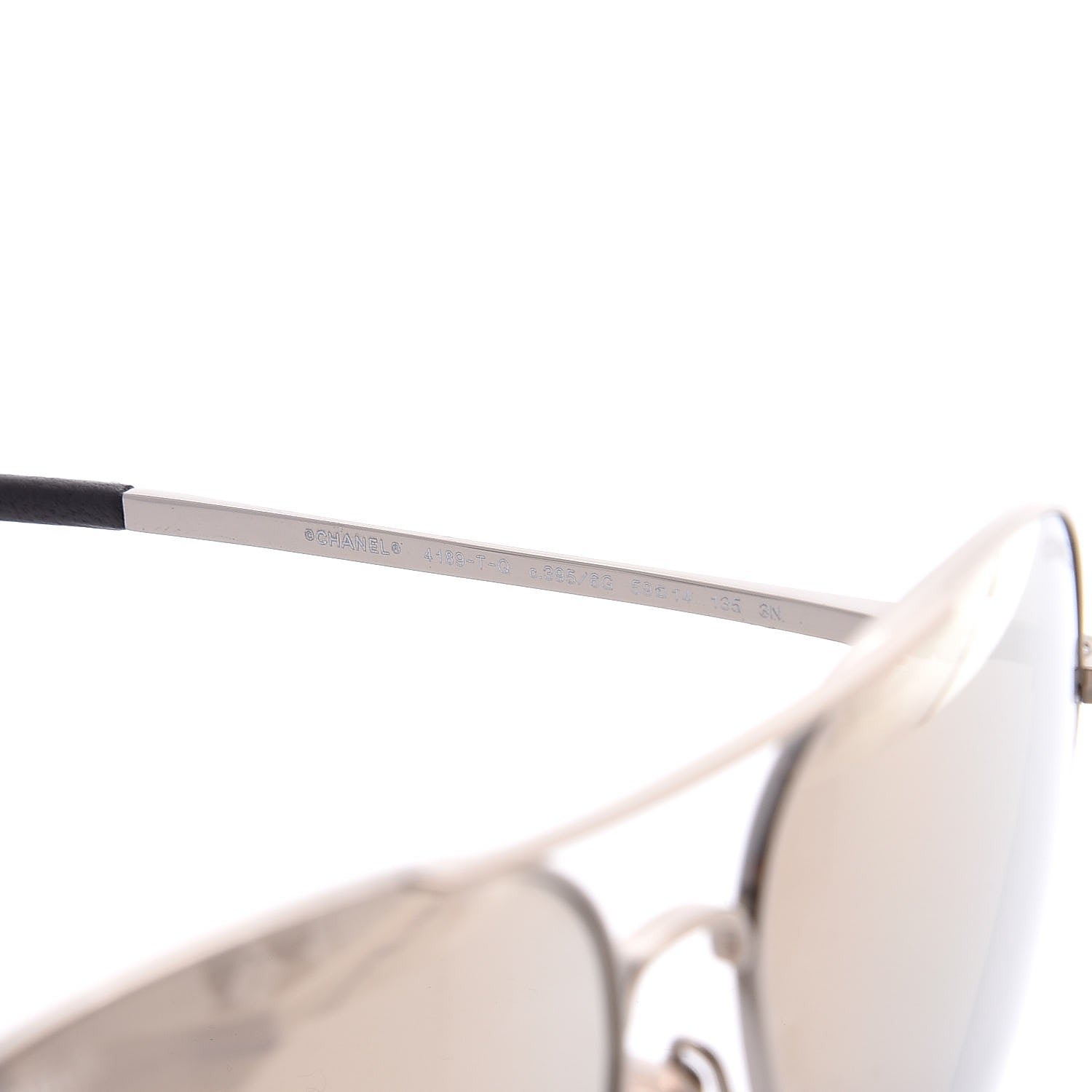 Chanel Aviator CC Sunglasses 4189-T-Q Silver 6 of 8