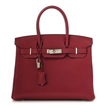 Hermes Togo BIRKIN 30 Rouge Grenat 1 of 12