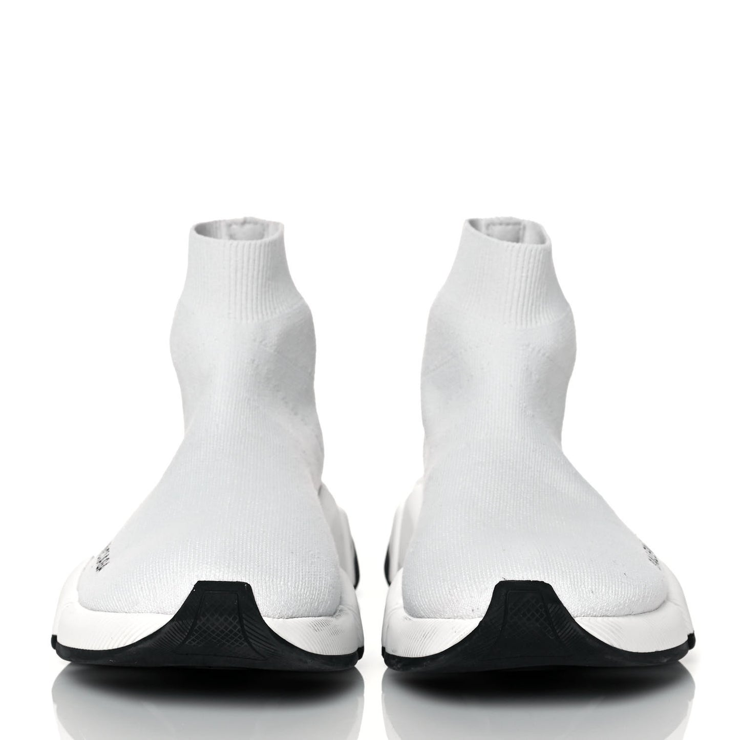 Technical 3D Recycled Knit Bi-Color Sole Womens Speed 2.0 Sneakers 35 White Black