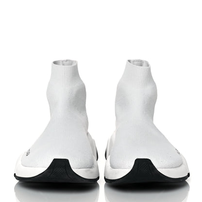 Balenciaga Technical 3D Recycled Knit Bi-Color Sole Womens Speed 2.0 Sneakers 35 White Black 2 of 10