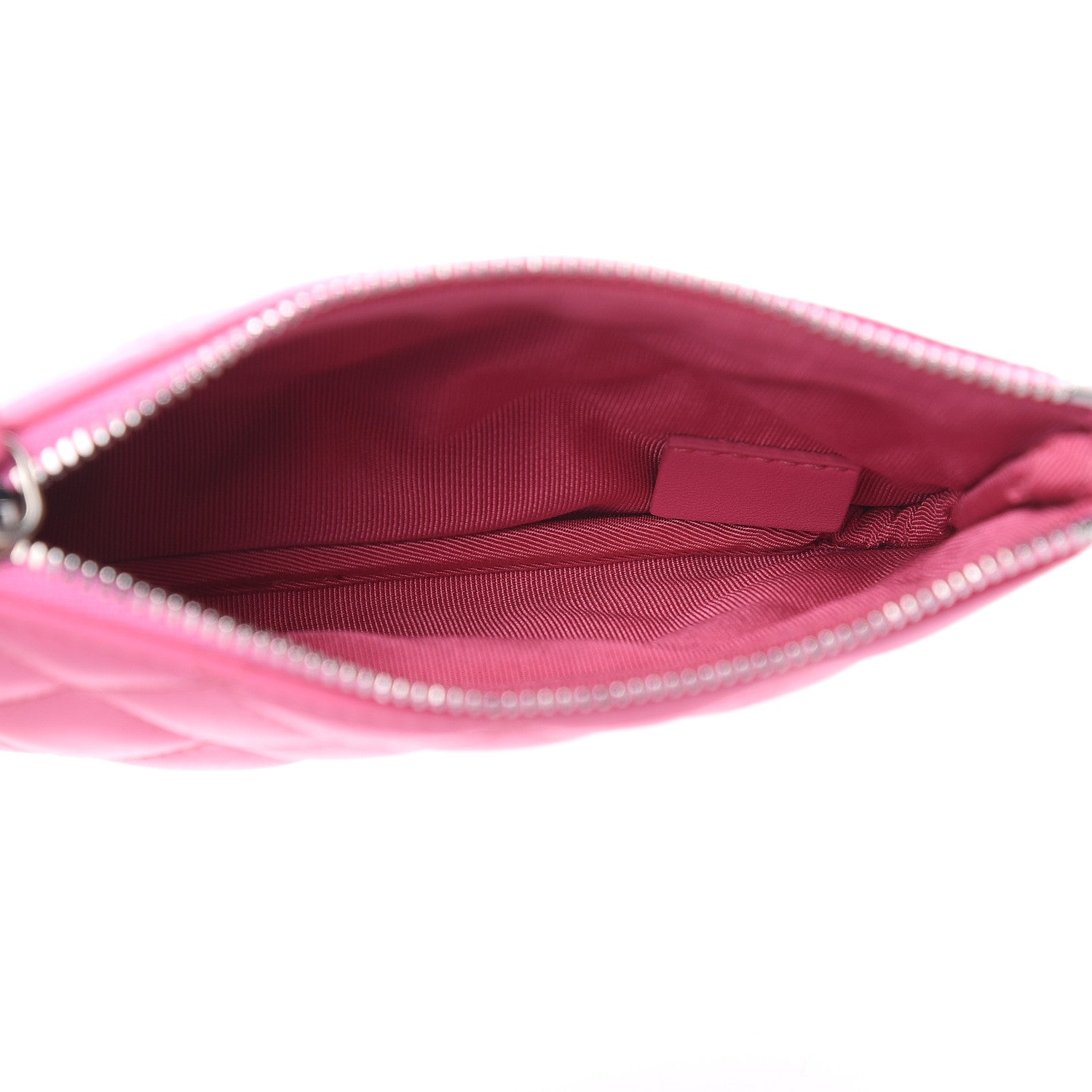 Chanel Lambskin Quilted Small Cosmetic Case Pink 5 of 8
