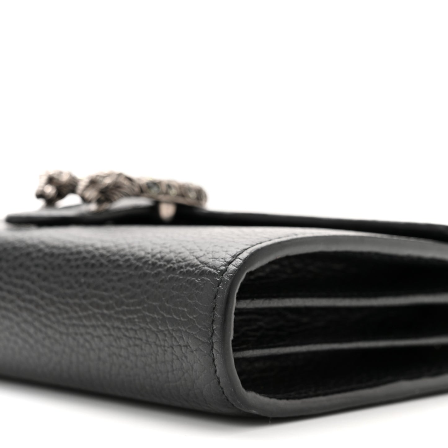 Calfskin Mini Dionysus Chain Wallet Black