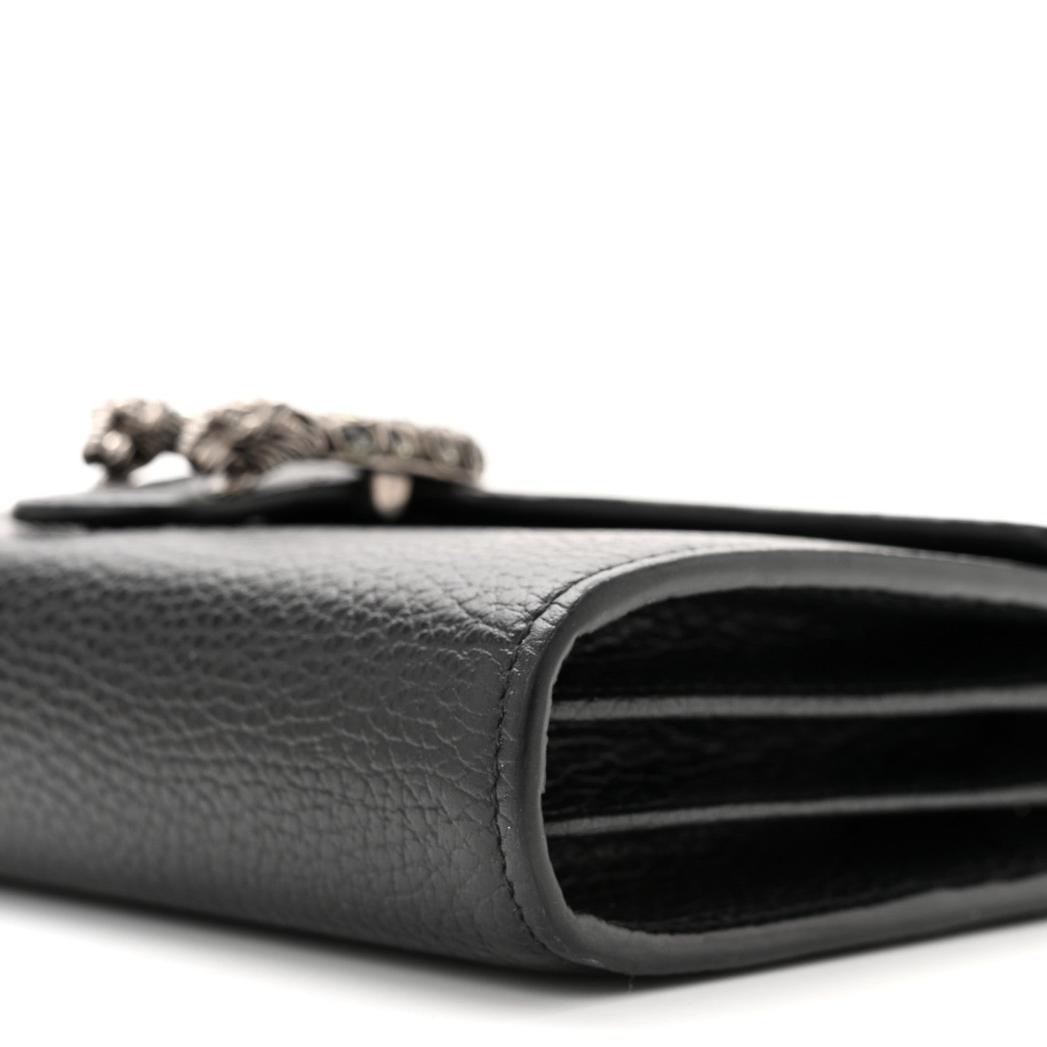 Gucci Calfskin Mini Dionysus Chain Wallet Black 9 of 9