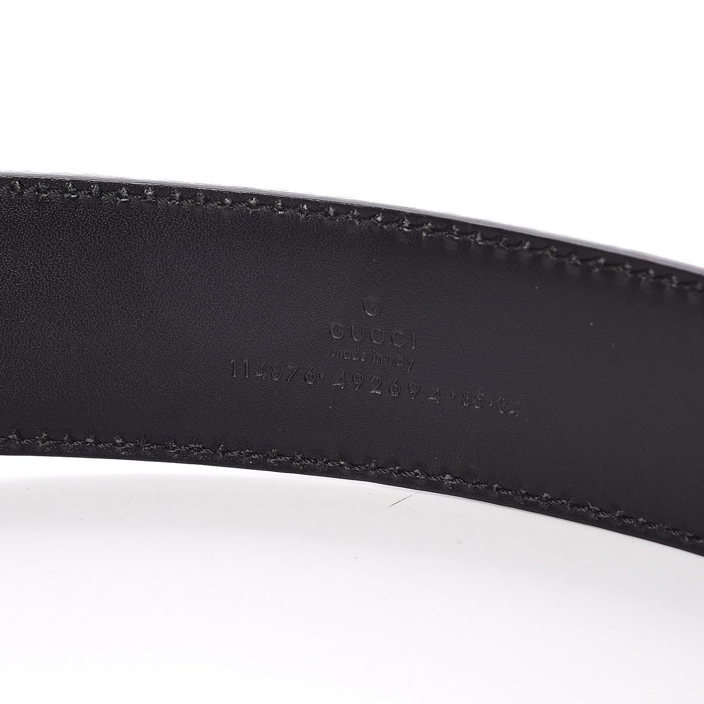 Guccissima Interlocking G 40mm Belt 85 34 Black