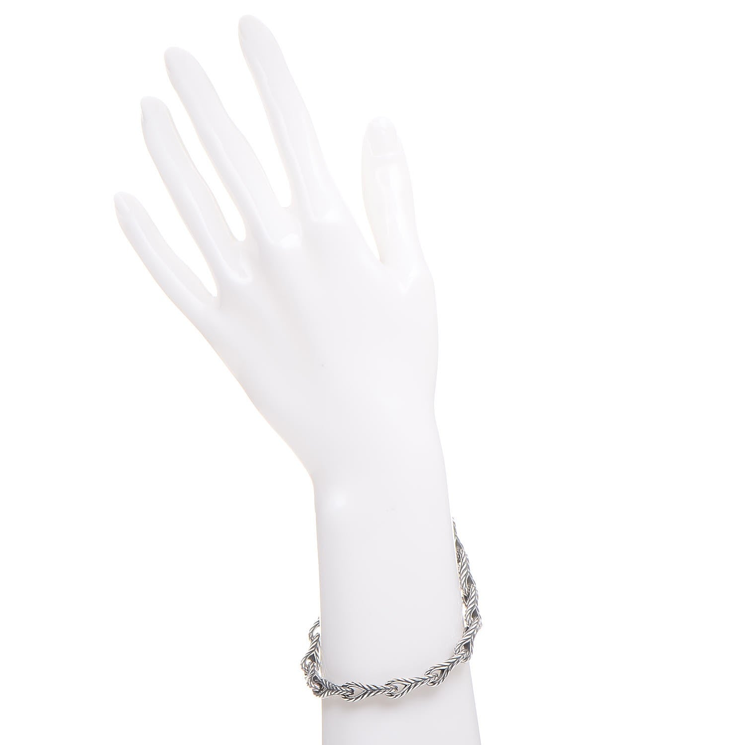David Yurman Sterling Silver 7mm Mens Link Bracelet 2 of 4