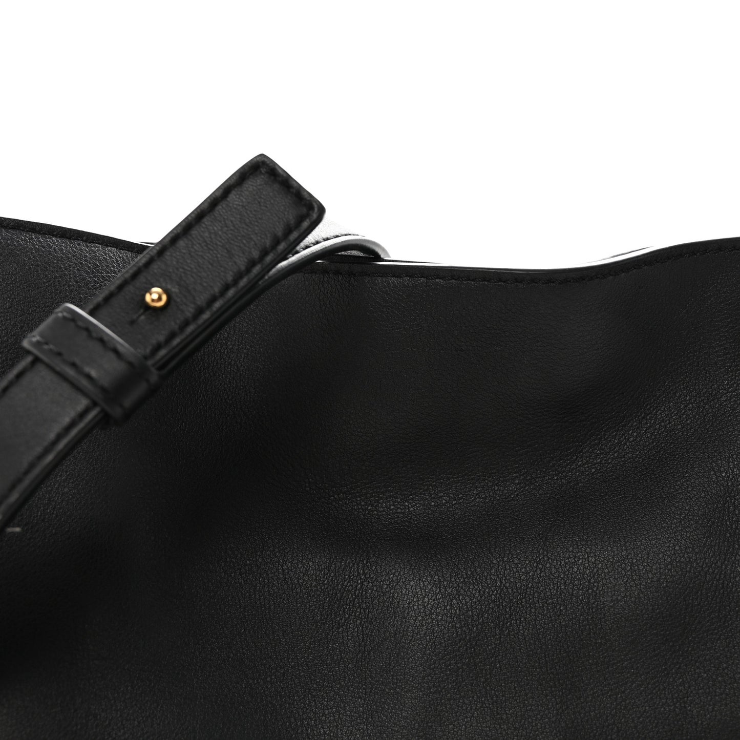 Nappa Medium Flamenco Knot Bag Black