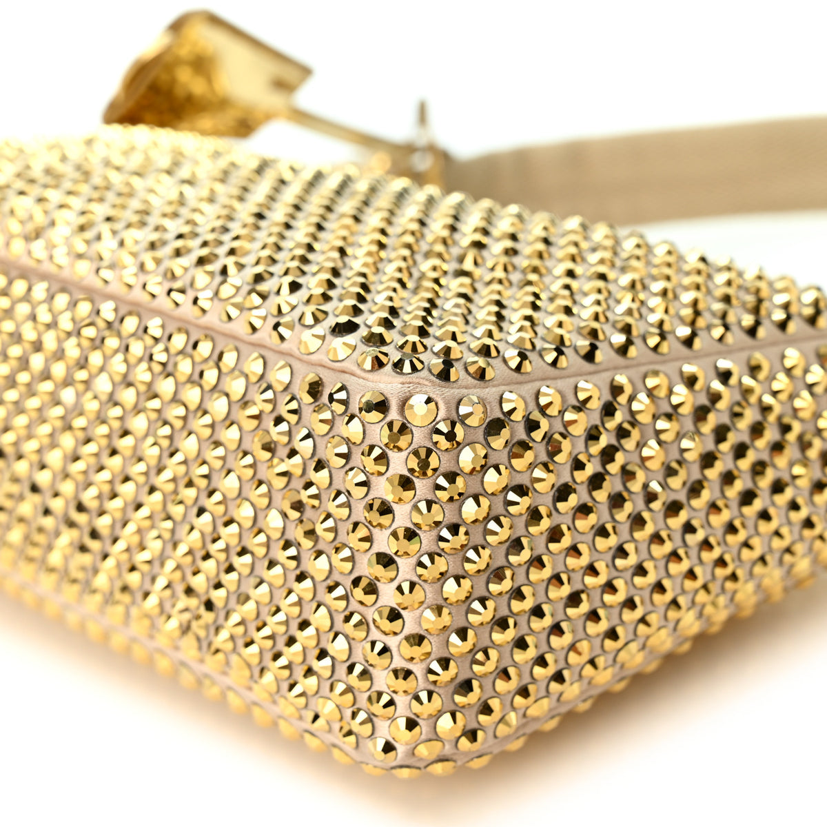 Prada Satin Crystal Mini Re-Edition 2000 Bag Platino 9 of 9