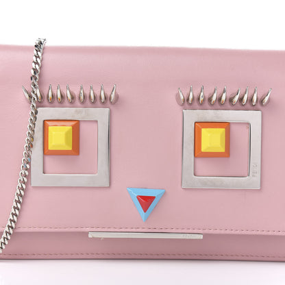 Fendi Vitello Century Hypnoteyes Tube Wallet On Chain Bubblegum 10 of 10