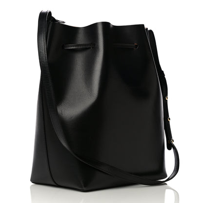 Mansur Gavriel Vegetable Tanned Calfskin Bucket Bag Black Ballerina 2 of 25