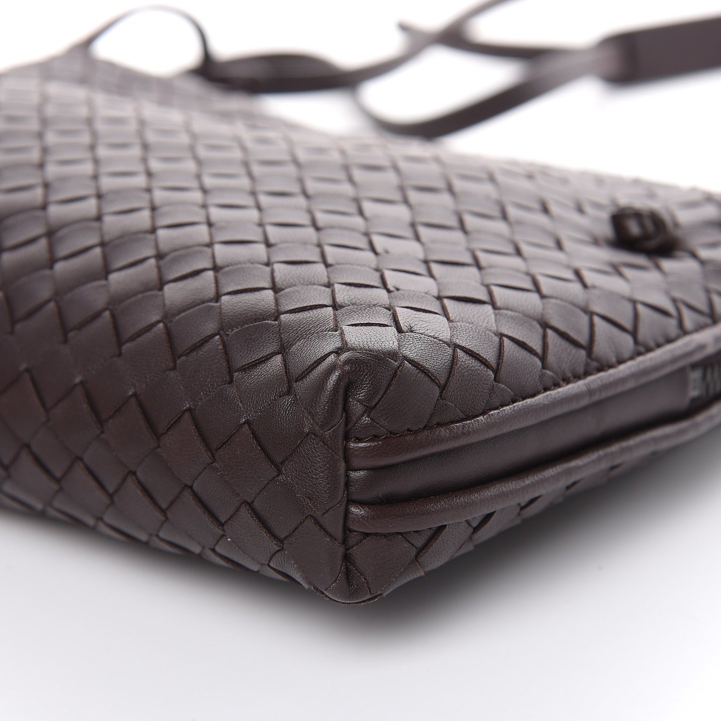 Nappa Intrecciato Nodini Bag Ebano