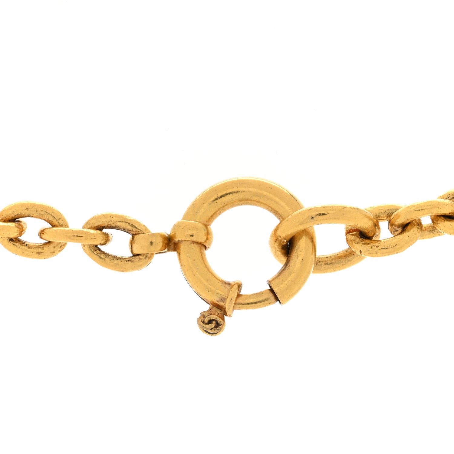 Chanel Long CC Cross Pendant Necklace Gold 4 of 4
