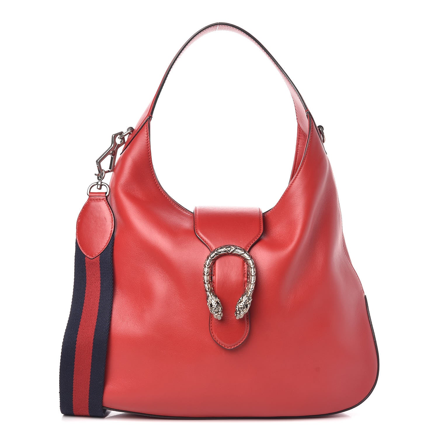 Gucci Calfskin Web Medium Dionysus Hobo Red 1 of 9