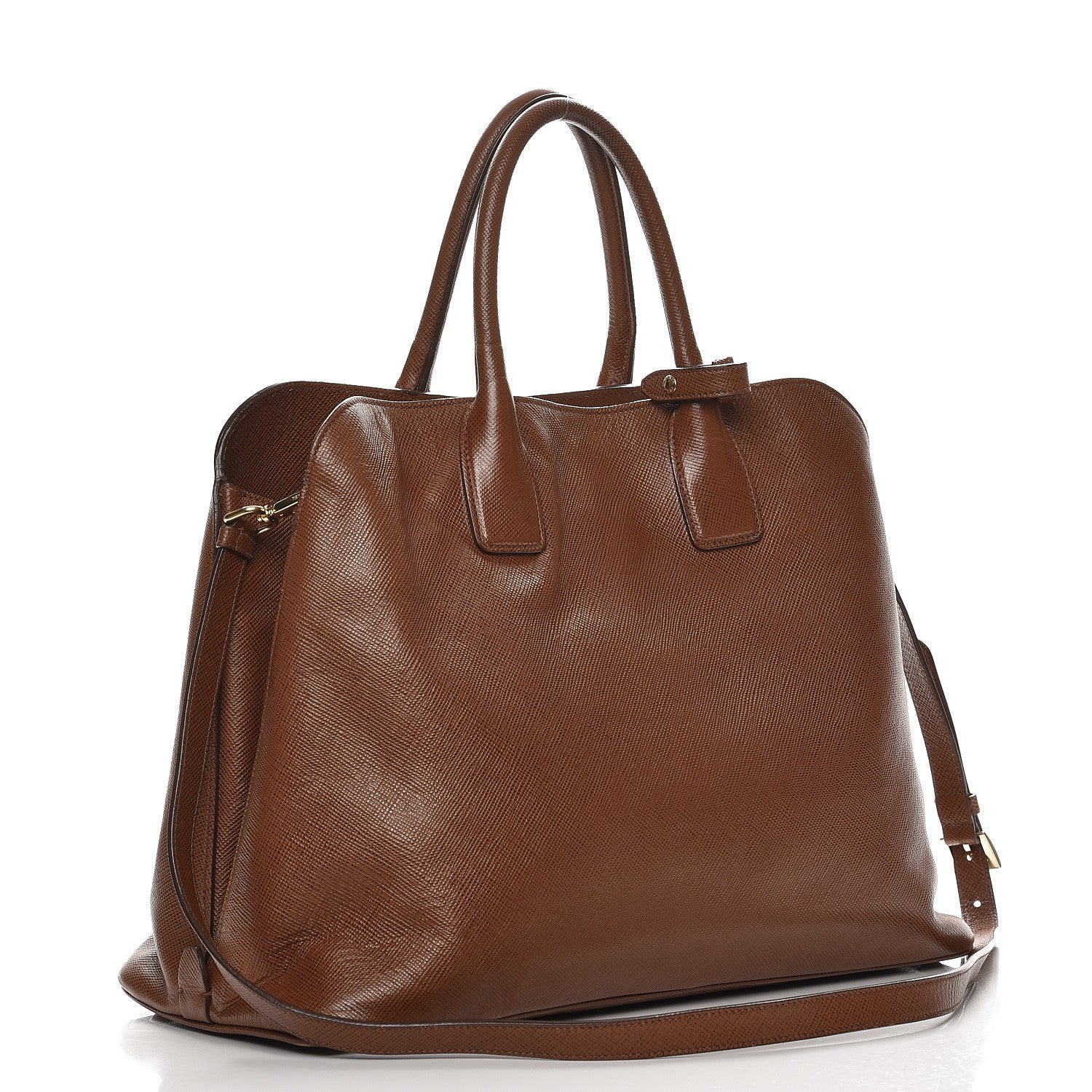 Prada Saffiano Cuir Open Promenade Tote Palissandro 4 of 13