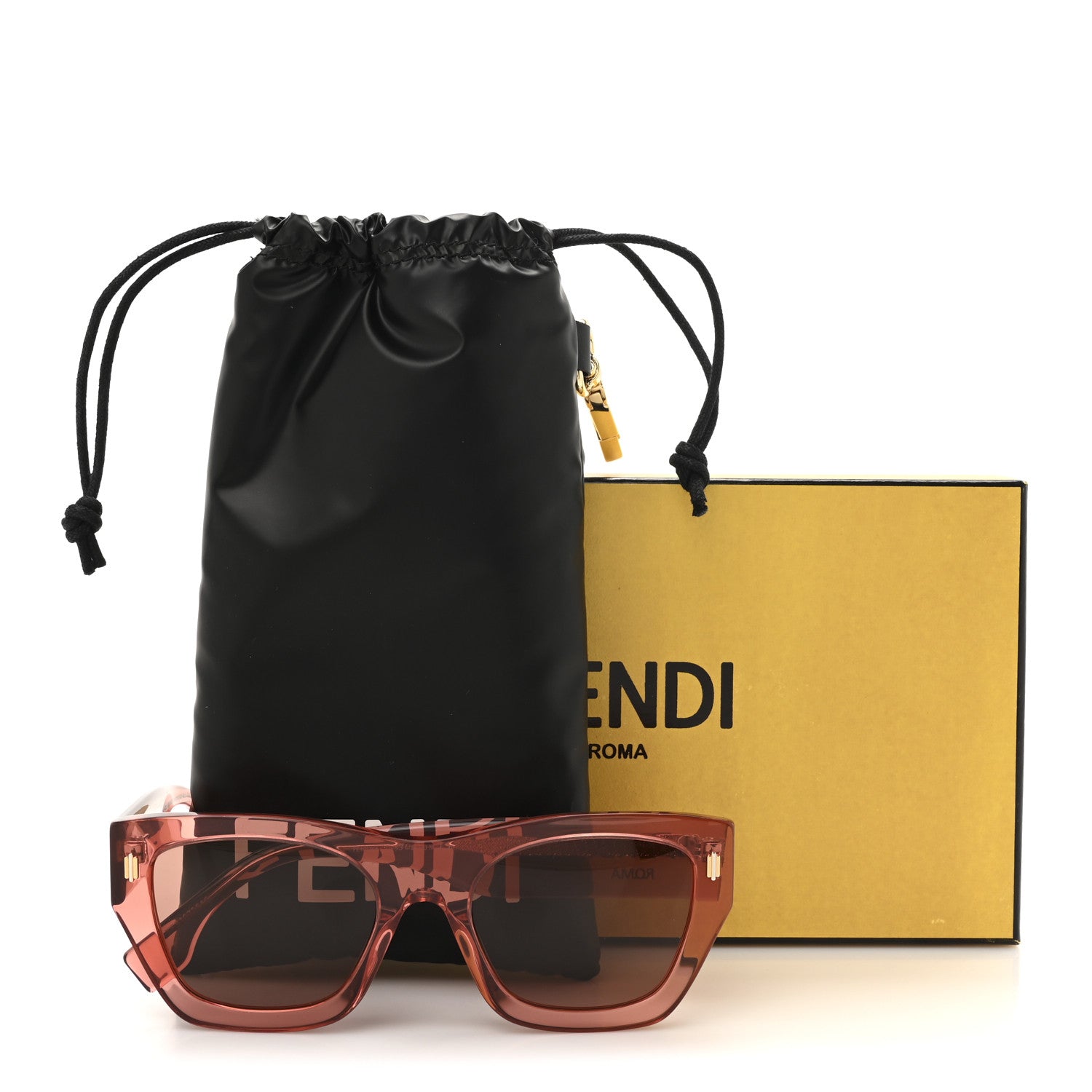 Fendi Acetate Sunglasses FE40100I Pink 7 of 7