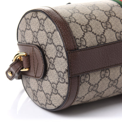 Gucci GG Supreme Monogram Web Small Ophidia Boston Bag Beige New Acero 9 of 11