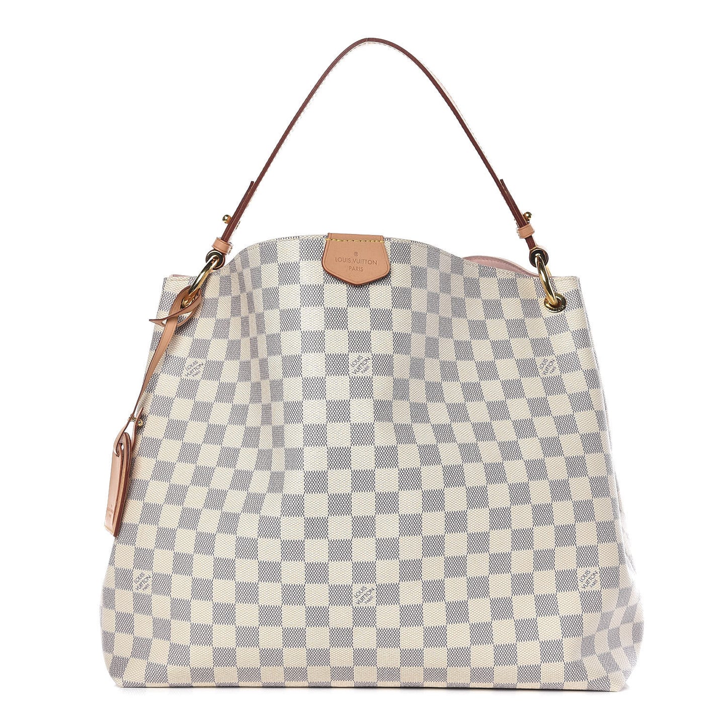 Damier Azur Graceful MM Rose Ballerine