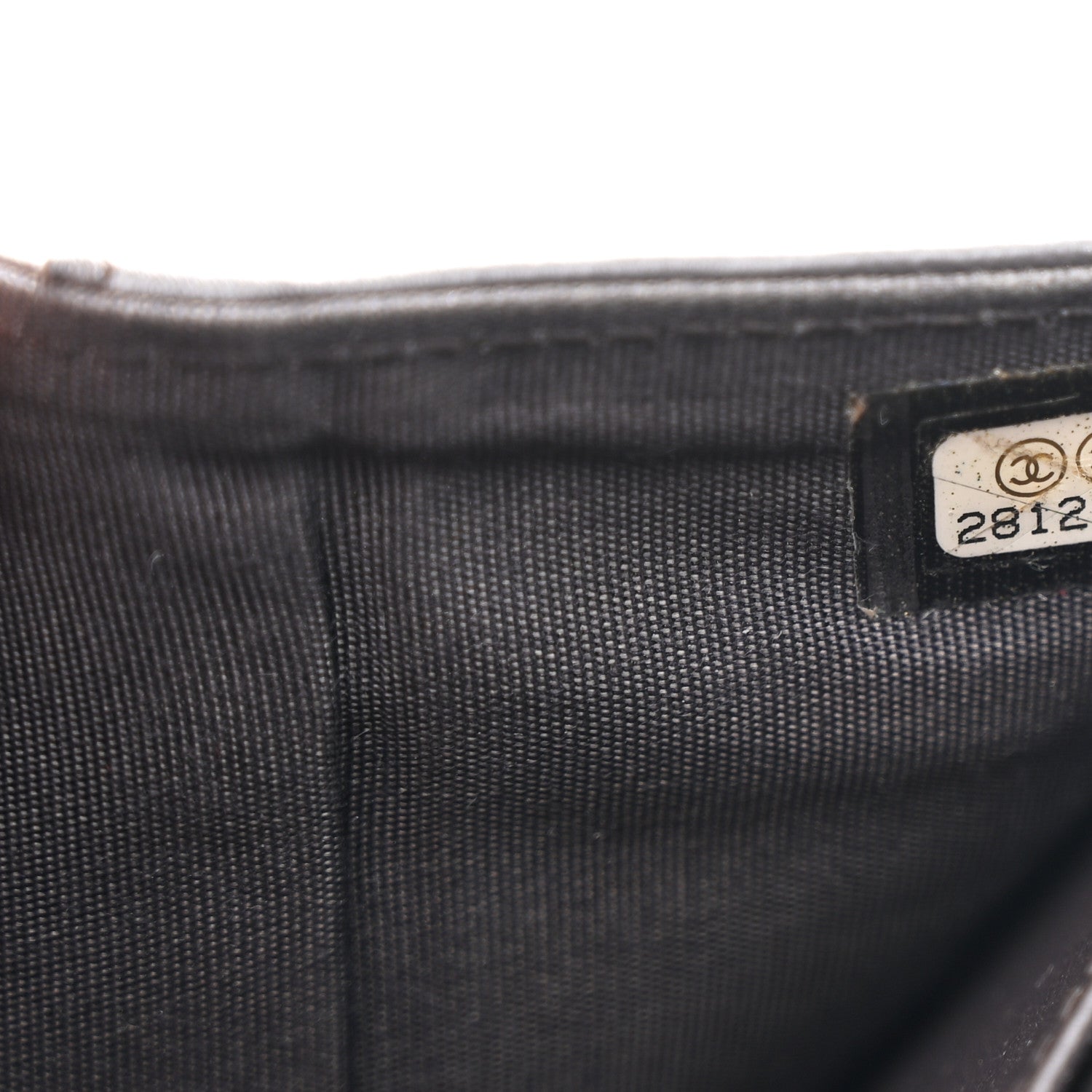 Chanel Lambskin Quilted Compact Boy Wallet Dark Grey 8 of 9