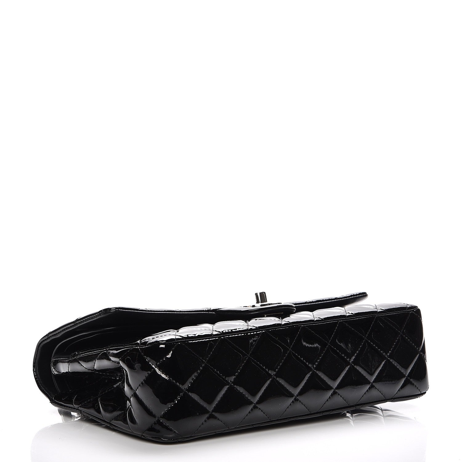 Chanel Patent Quilted Medium Double Flap Black 4 of 8