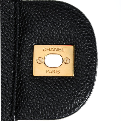 Chanel Caviar Quilted Jumbo Double Flap Black 9 of 9