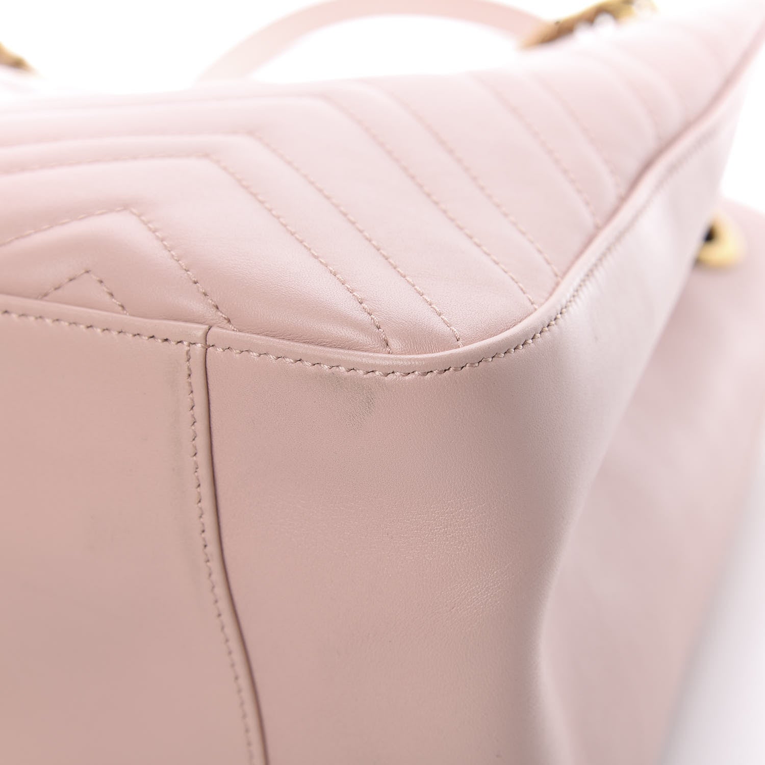 Gucci Calfskin Matelasse Medium GG Marmont Shoulder Tote Bag Perfect Pink 10 of 13