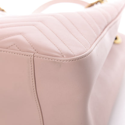 Gucci Calfskin Matelasse Medium GG Marmont Shoulder Tote Bag Perfect Pink 10 of 13