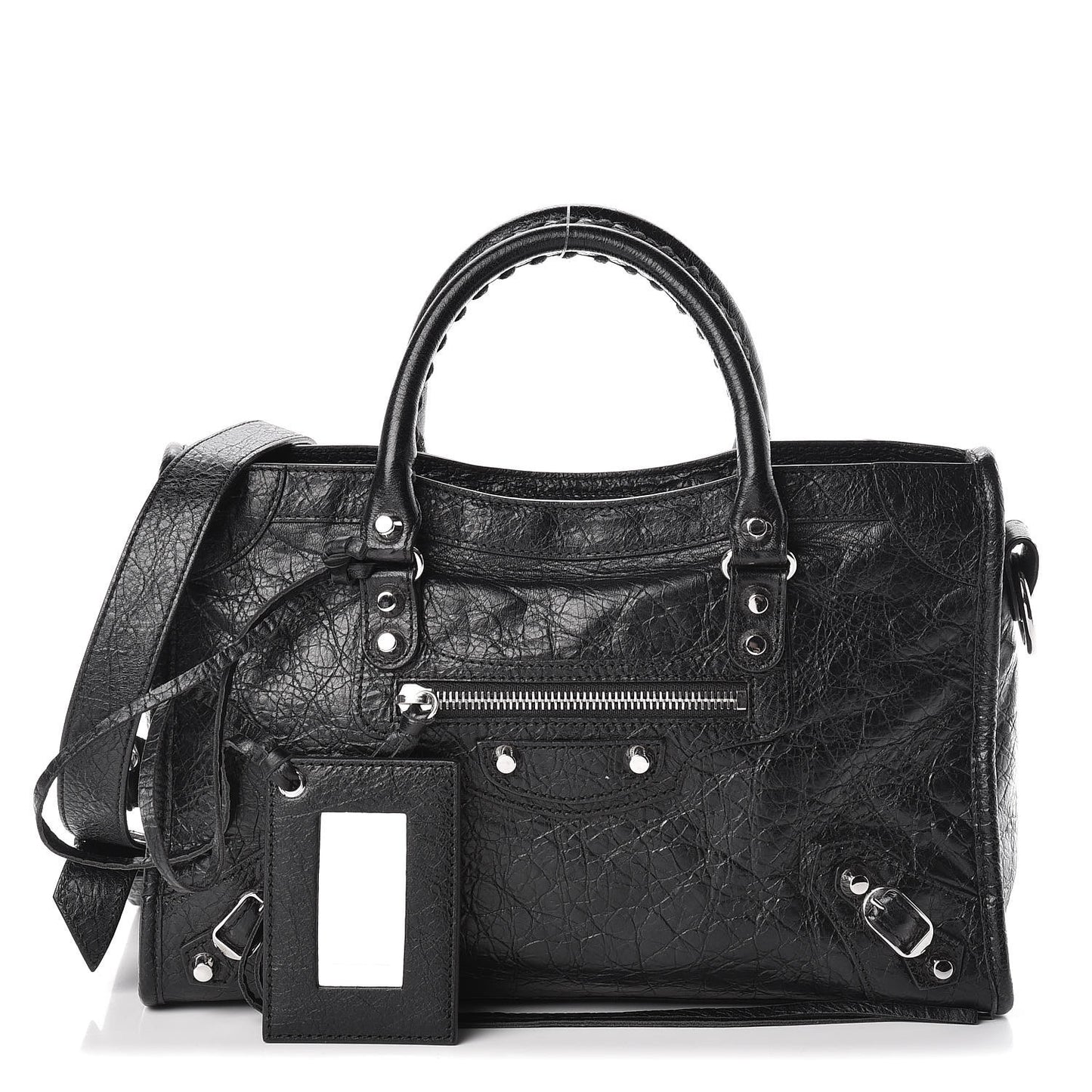 Agneau Classic Silver Hardware S City Black