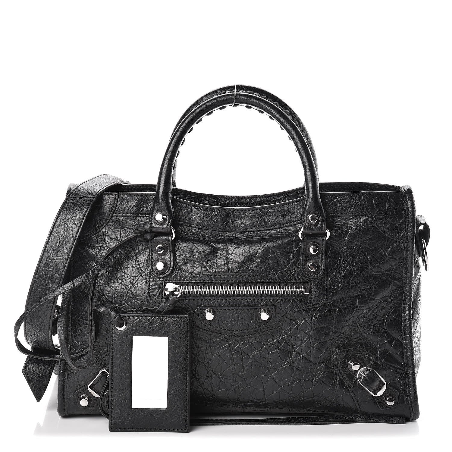 Balenciaga Agneau Classic Silver Hardware S City Black 1 of 11