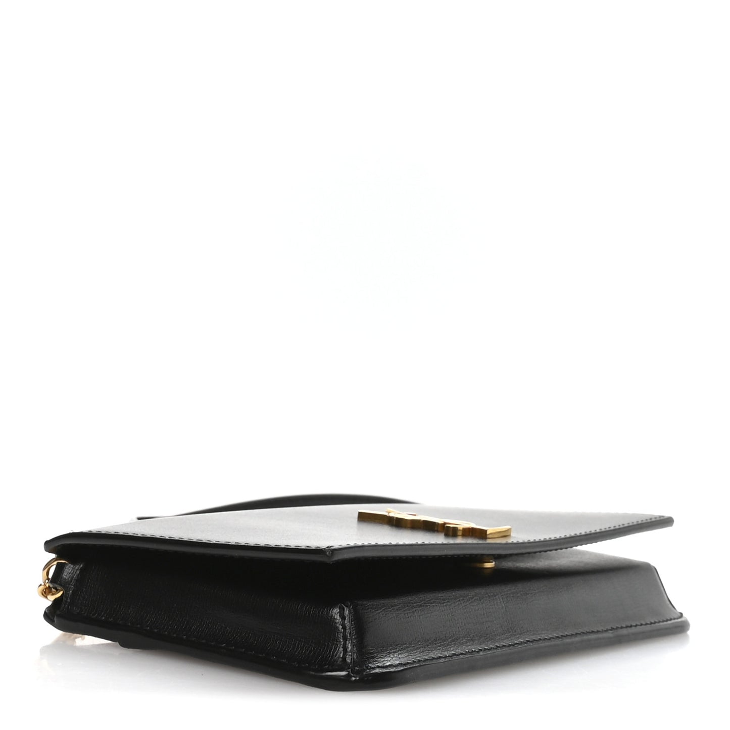 Smooth Calfskin Monogram Phone Holder Crossbody Black
