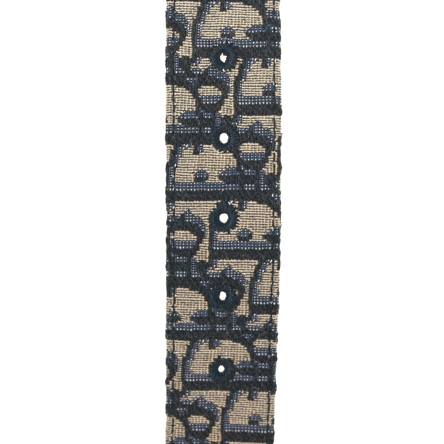 Christian Dior Oblique 30 Montaigne 35mm Belt 85 34 Blue 4 of 4