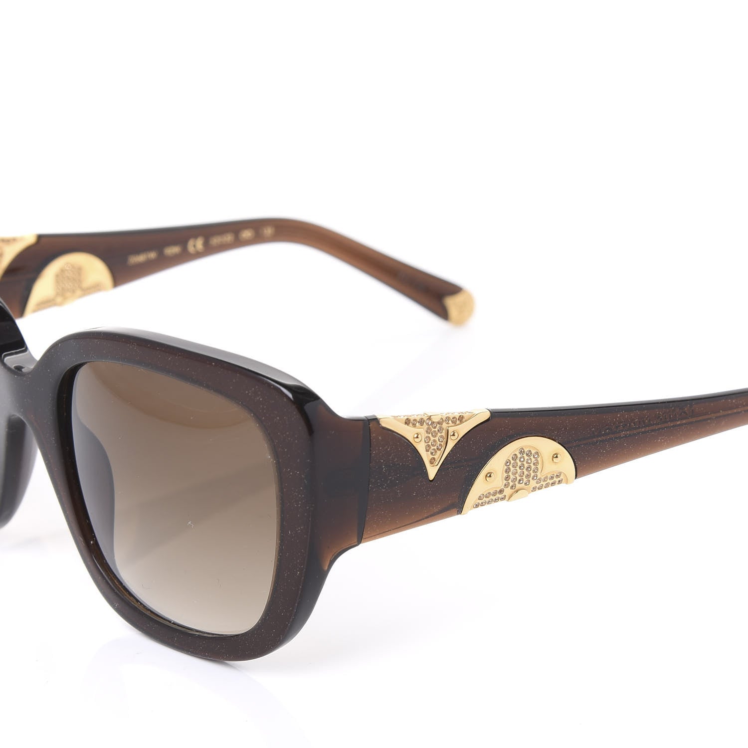 Louis Vuitton Iris PM Sunglasses Z0681W Brown Speckling 7 of 8