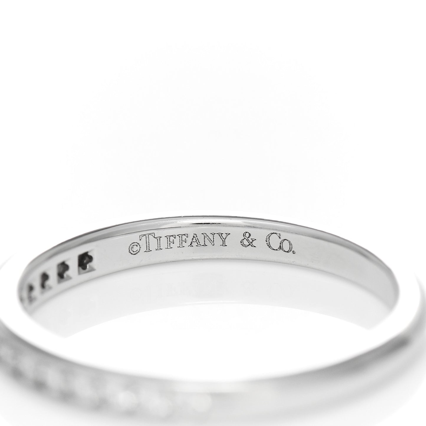 Platinum Diamond Half Circle Wedding Band Ring 49 5